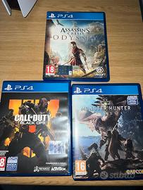 3 GIOCHI PS4