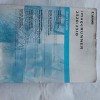 CANON GUIDA ORIGINALE immage runner 2320/2318