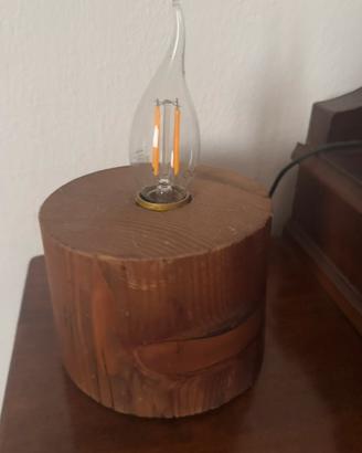 Lampada legno