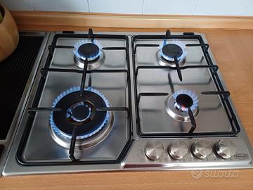 Piano cottura gas  DeLonghi 4 fuochi
