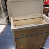 CASSETTIERA CON RUOTE E COME NUOVA