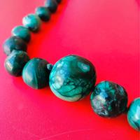 Collana vintage in malachite