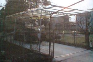 Tettoia regolabile in altezza