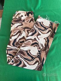 Pantaloni jeans Stradivarius stampa marmo NUOVI 38