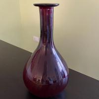 Bottiglietta vetro soffiato bordeaux