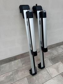 Barre porta pacchi con accessorio porta sci