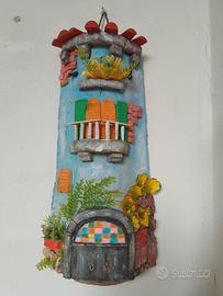 Tegola decorativa in cotto