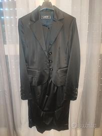 Completo donna raso nero List