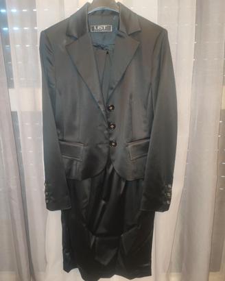 Completo donna raso nero List