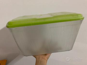 Acquario in plastica con coperchio ventilato
