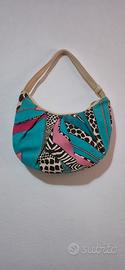Borsa in nylon e pelle Roberto Cavalli