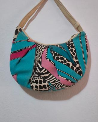 Borsa in nylon e pelle Roberto Cavalli