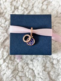 Ciondolo Pandora - oro rosa e zirconi