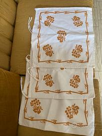 Set federe con stampa a mano ruggine