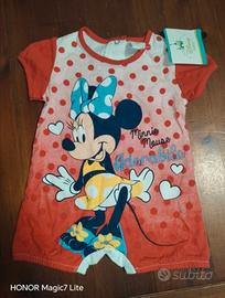 tutina pagliaccetto neonata 3 mesi Disney Minnie 