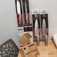 set porta coltelli completo di accessori in foto