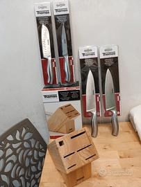 set porta coltelli completo di accessori in foto