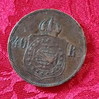 Moneta Brasile 40 Reis 1875
