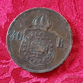 Moneta Brasile 40 Reis 1875