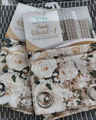 2 Tende Vivid Tessuto Coprente 125x275 (Una Coppia