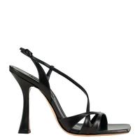 Sandali in pelle con tacco, nero, Casadei, n.38,5