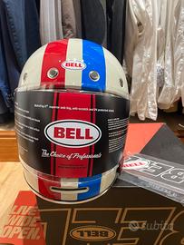 Casco Bell Bullit command Nuovo bianco rosso e blu