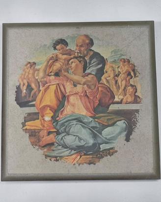 Mattonella decorativa Tondo Doni di Michelangelo