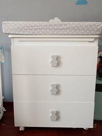 Bagnetto fasciatoio con vaschetta estraibile Bebex