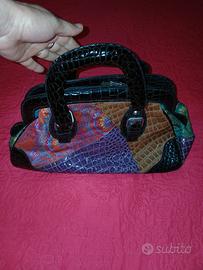 Alviero Martini borsa vintage donna patchwork