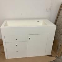 Mobile lavandino in corian 50 x 105 cm