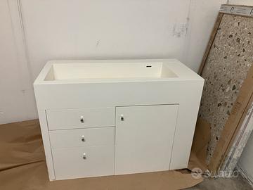 Mobile lavandino in corian 50 x 105 cm