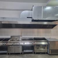 Stock Ristorante MODULAR Cappa Cucina Friggitrice
