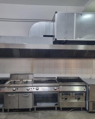 Stock Ristorante MODULAR Cappa Cucina Friggitrice