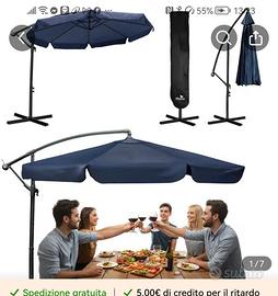 Ombrellone Pieghevole nuovo  Grande da Giardino