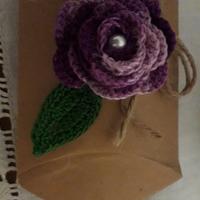 Bomboniere rose e farfalle all'uncinetto