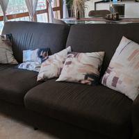 Divani 3 posti marrone