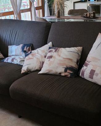 Divani 3 posti marrone