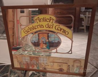 Specchio Vintage Antica Gelateria del Corso 53x48