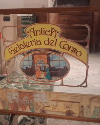 Specchio Vintage Antica Gelateria del Corso 53x48