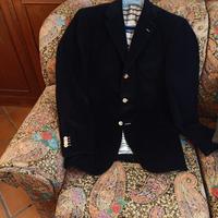 giacche uomo velluto blu e panno grigio