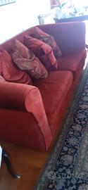  divani in velluto bordeaux, ottime condizi
