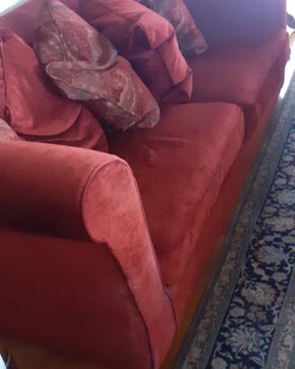  divani in velluto bordeaux, ottime condizi