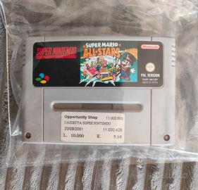 Cartuccia videogioco SNES Super Mario All Stars