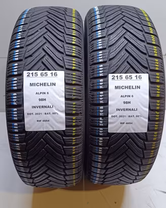 2 GOMME 215 65 16 MICHELIN INV RIF4654