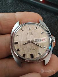 Orologio vintage carica manuale F.H.B. Deluxe 21 J