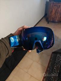 Maschera snowboard lente blu + lente gialla
