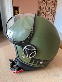 Casco jet Momo Desing verdone militare opaco