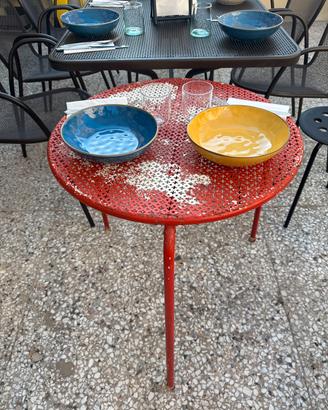 Tavolino da esterno tondo
