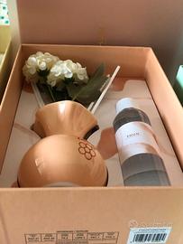 confezione diffusore con fiori pesca Thun