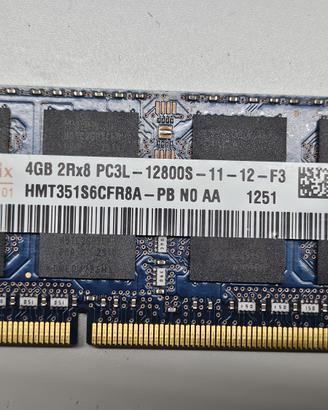 RAM notebook Hynix 4GB DDR3L 1600MHz (PC3L-12800S)